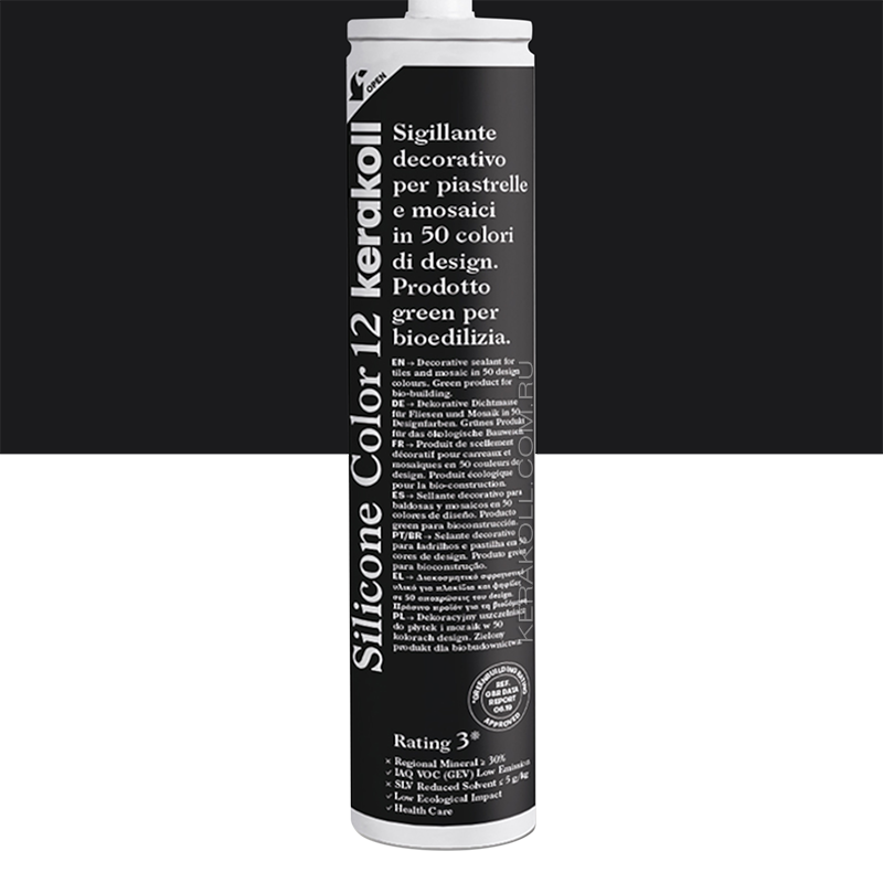 Изображение товара Герметик KERAKOLL SILICONE COLOR 12 Черный 310мл