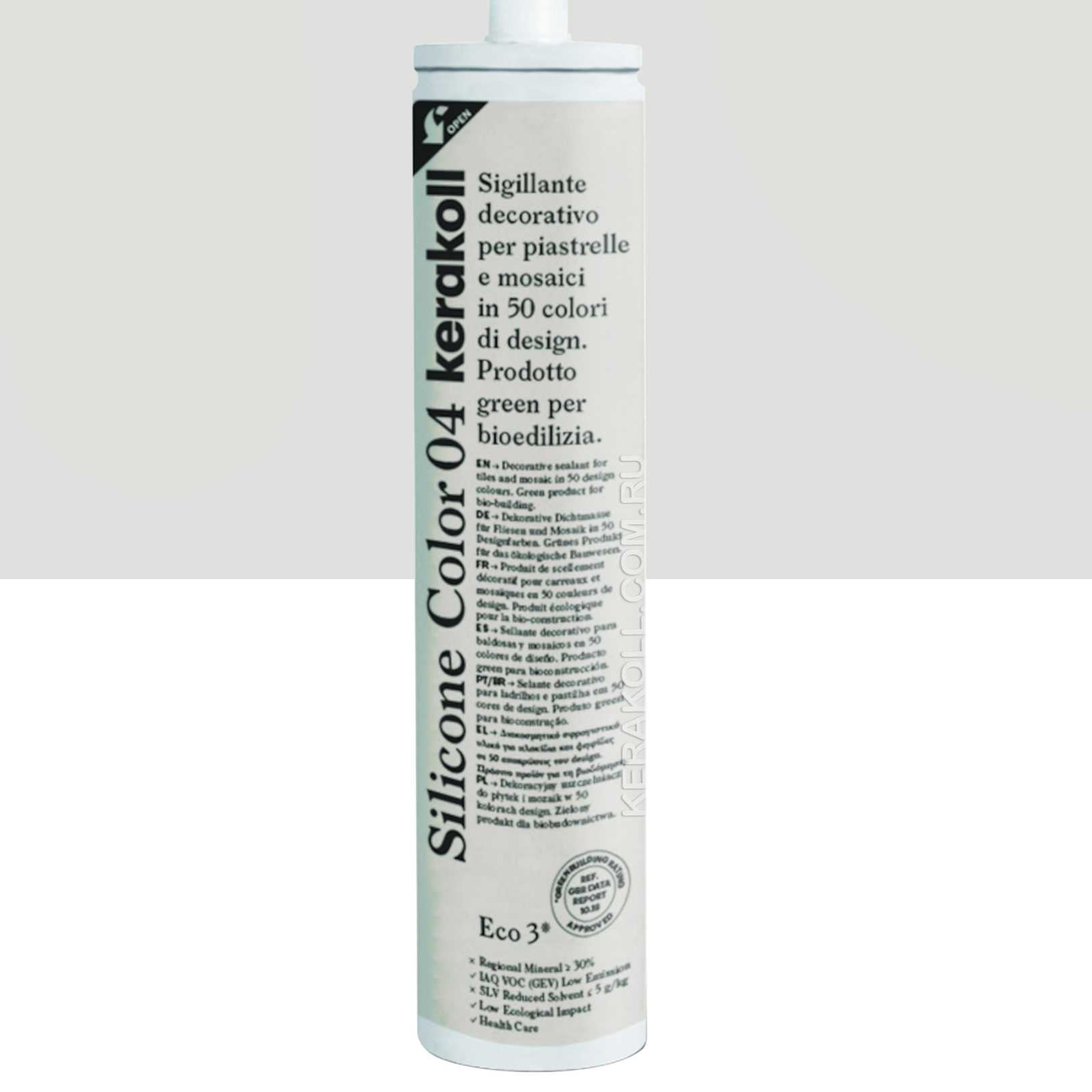 Изображение товара Герметик KERAKOLL SILICONE COLOR 04 Жемчужный 310мл для межшвов и отделки
