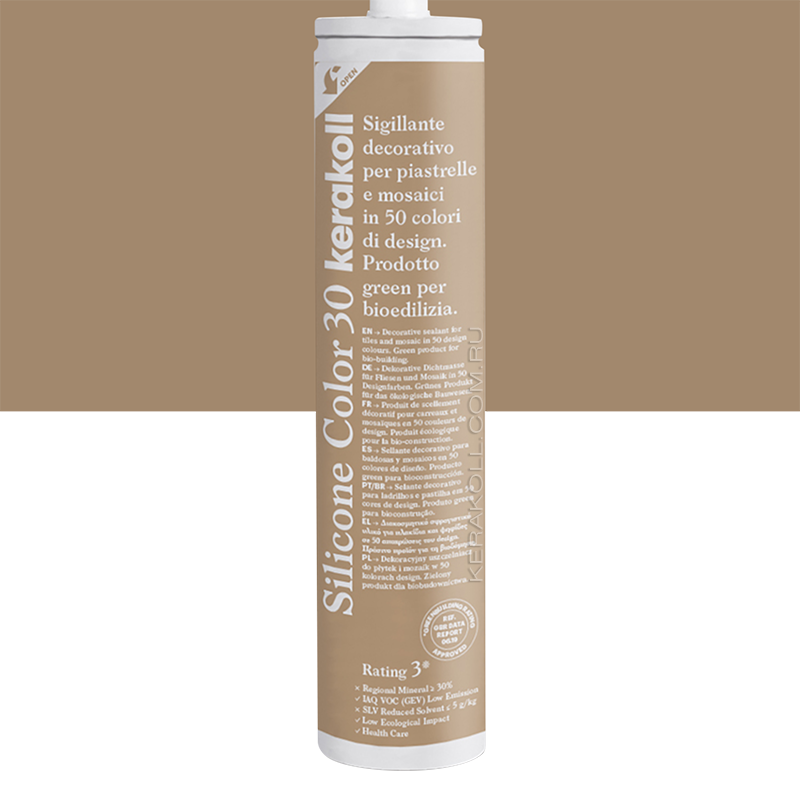 Изображение товара Герметик KERAKOLL SILICONE COLOR 30 Цвет-загара 310мл - эко‐совместимый силикон для швов