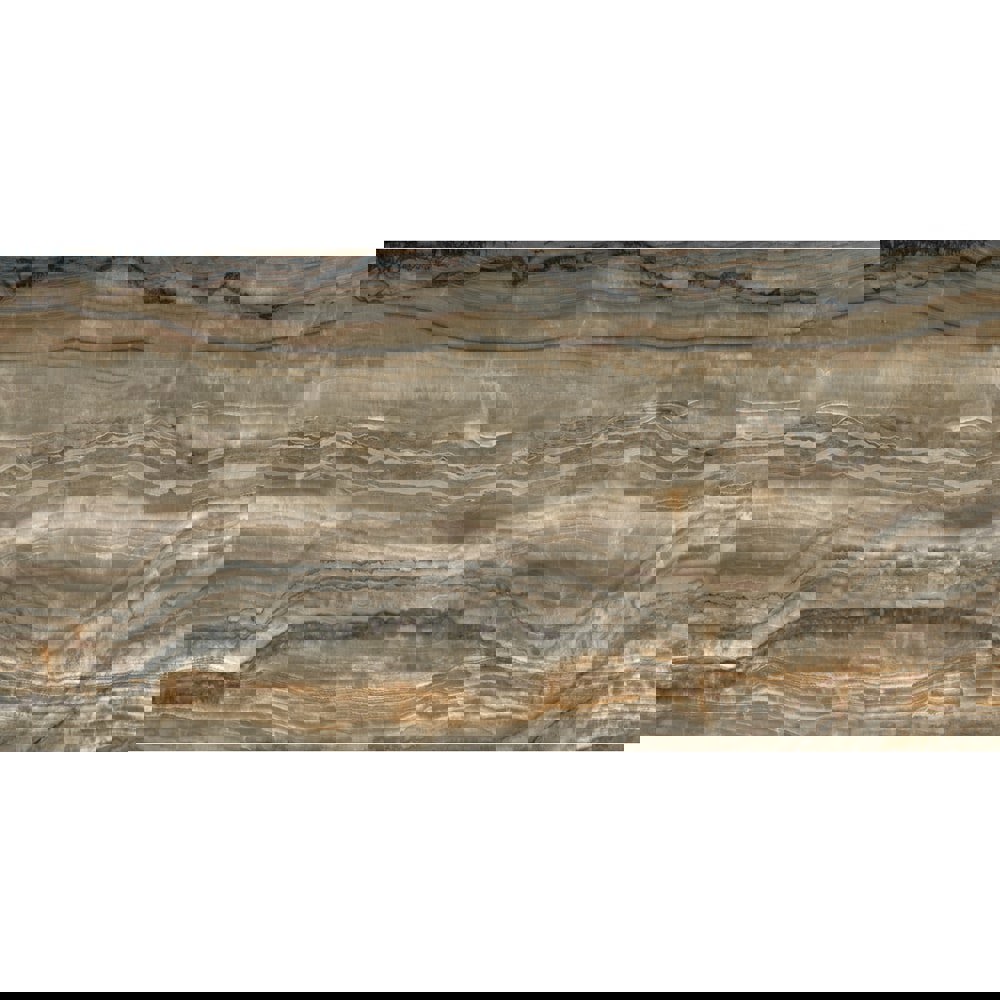 Изображение товара Плитка керамогранит IDALGO Granite ONIX Brown 120x60 коричневая гладкая глянцевая