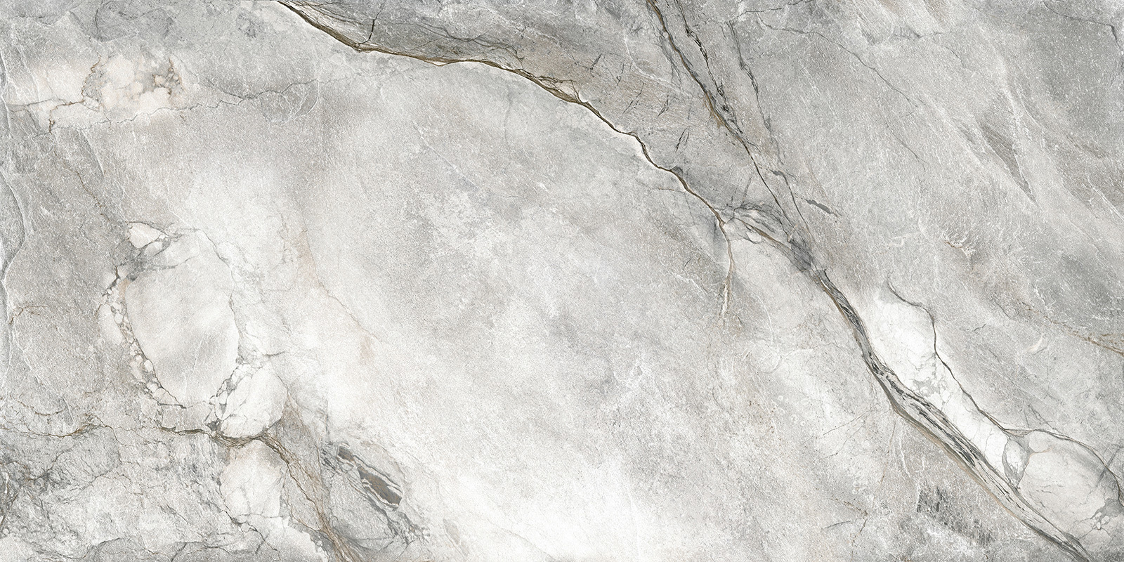 Изображение товара Керамогранит Alma Ceramica Vulcano 114x57 см светло-серый для внутреннего и наружного использования