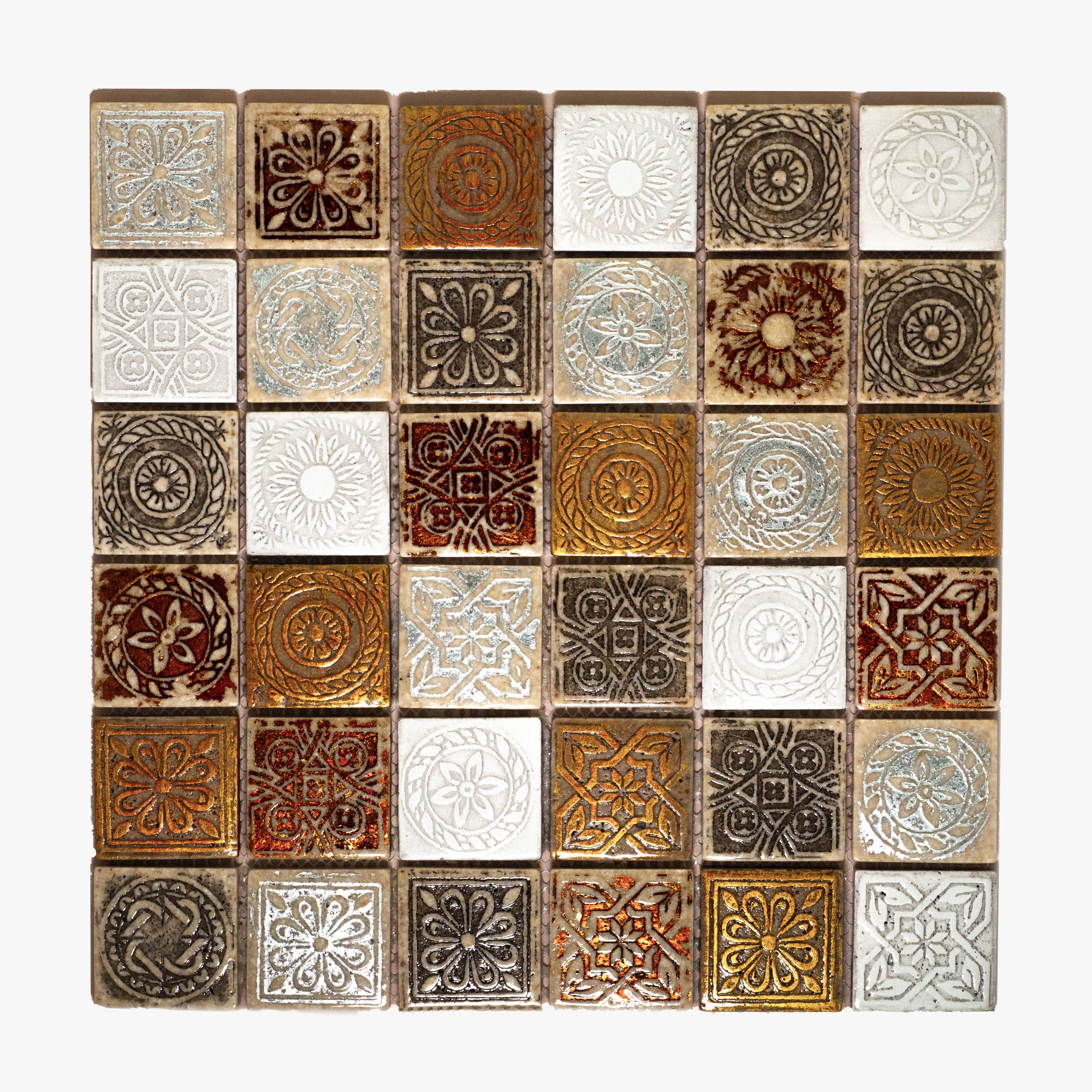 Изображение товара Мозаика Керамоград KG4808 30x30см коричневая керамическая для интерьера и экстерьера