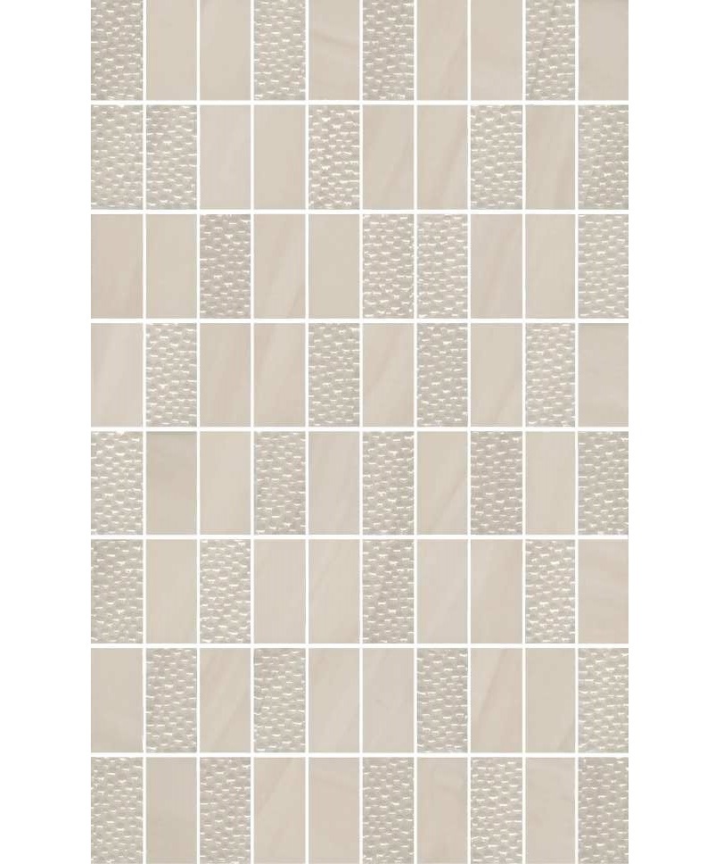 Изображение товара Керамический декор Kerama Marazzi Сияние бежевый мозаичный глянцевый 25x40см