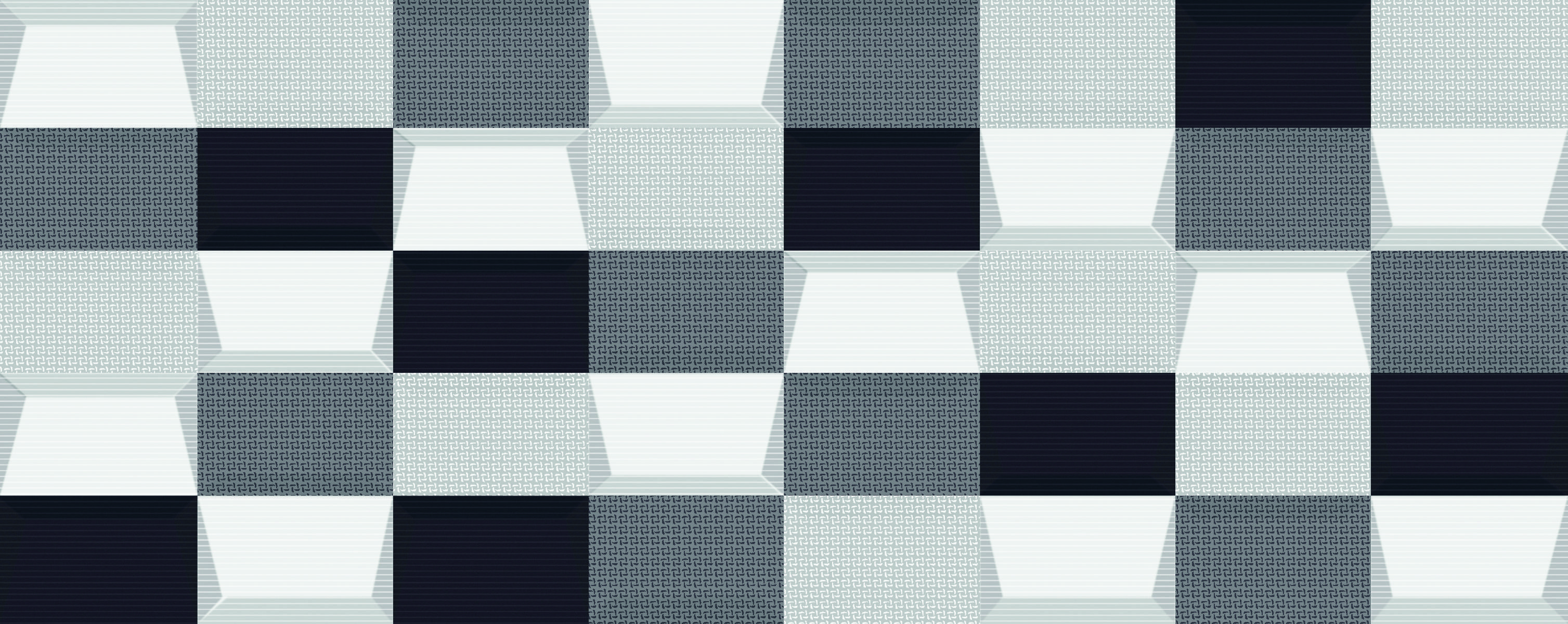 Изображение товара Настенная плитка Kerlife Splendida Mosaico 20.1x50.5см Бело-черный для внутреннего оформления