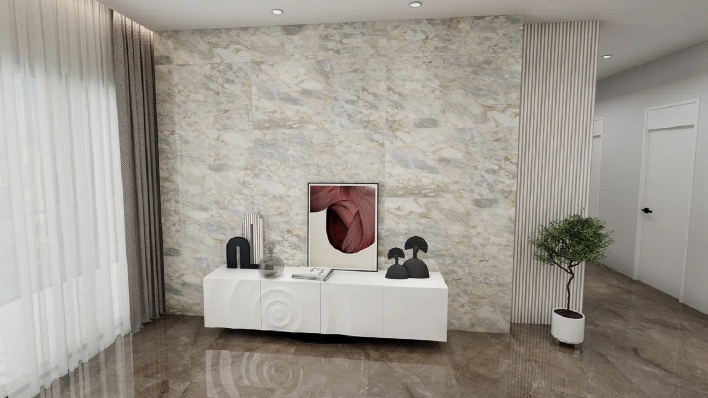 Изображение товара Керамогранит Velsaa Gris Mramor RP-91894 60x120 см коричневый для пола и стен