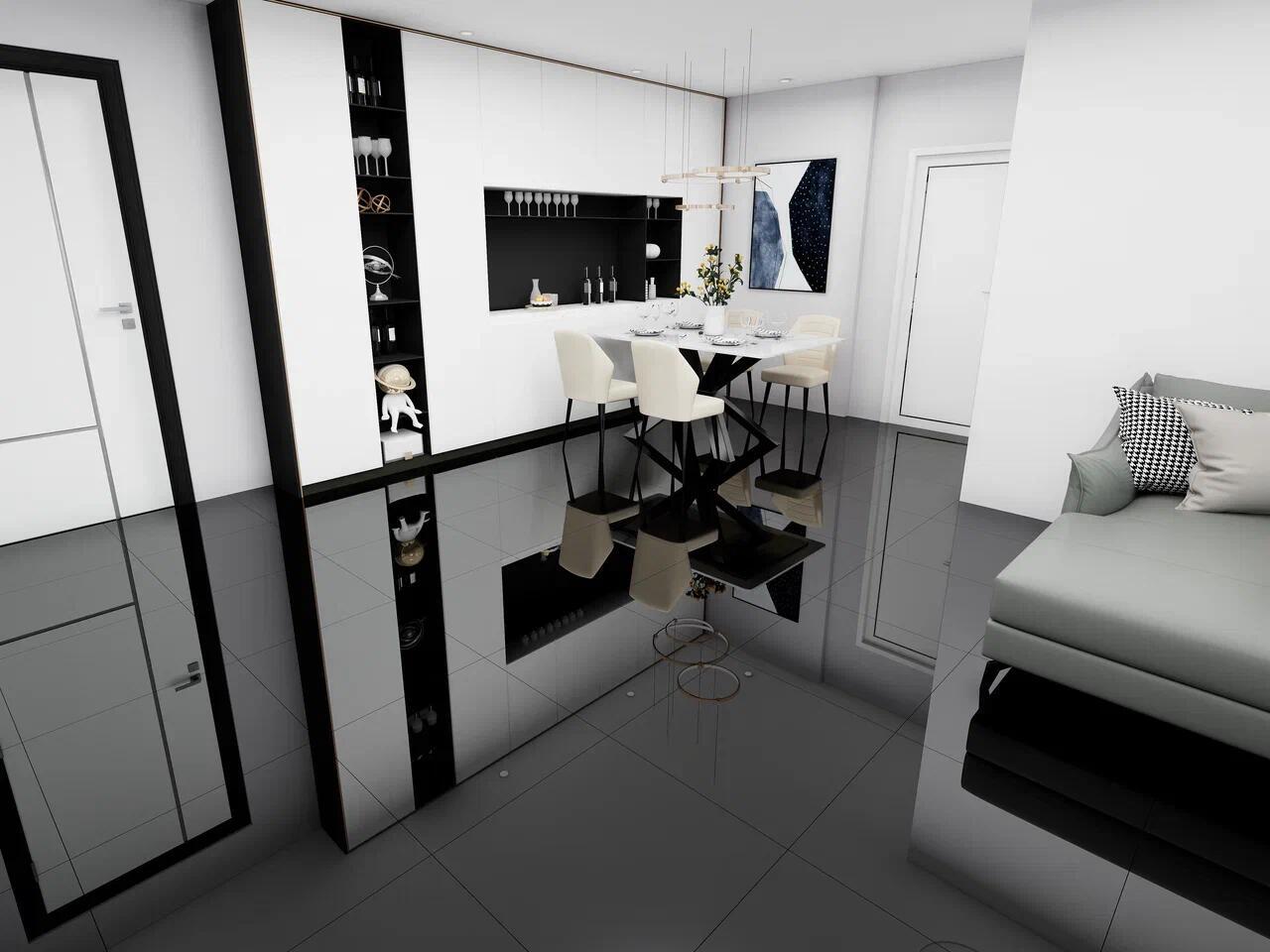 Изображение товара Керамогранит Velsaa Black and White RP-91887 60x60см 1.44 м² цвет белый