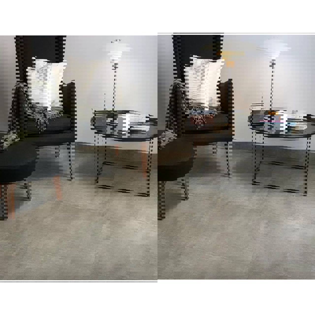 Изображение товара Керамогранит Steppe ceramics Concrete CR0H06M01 60x60 см серый