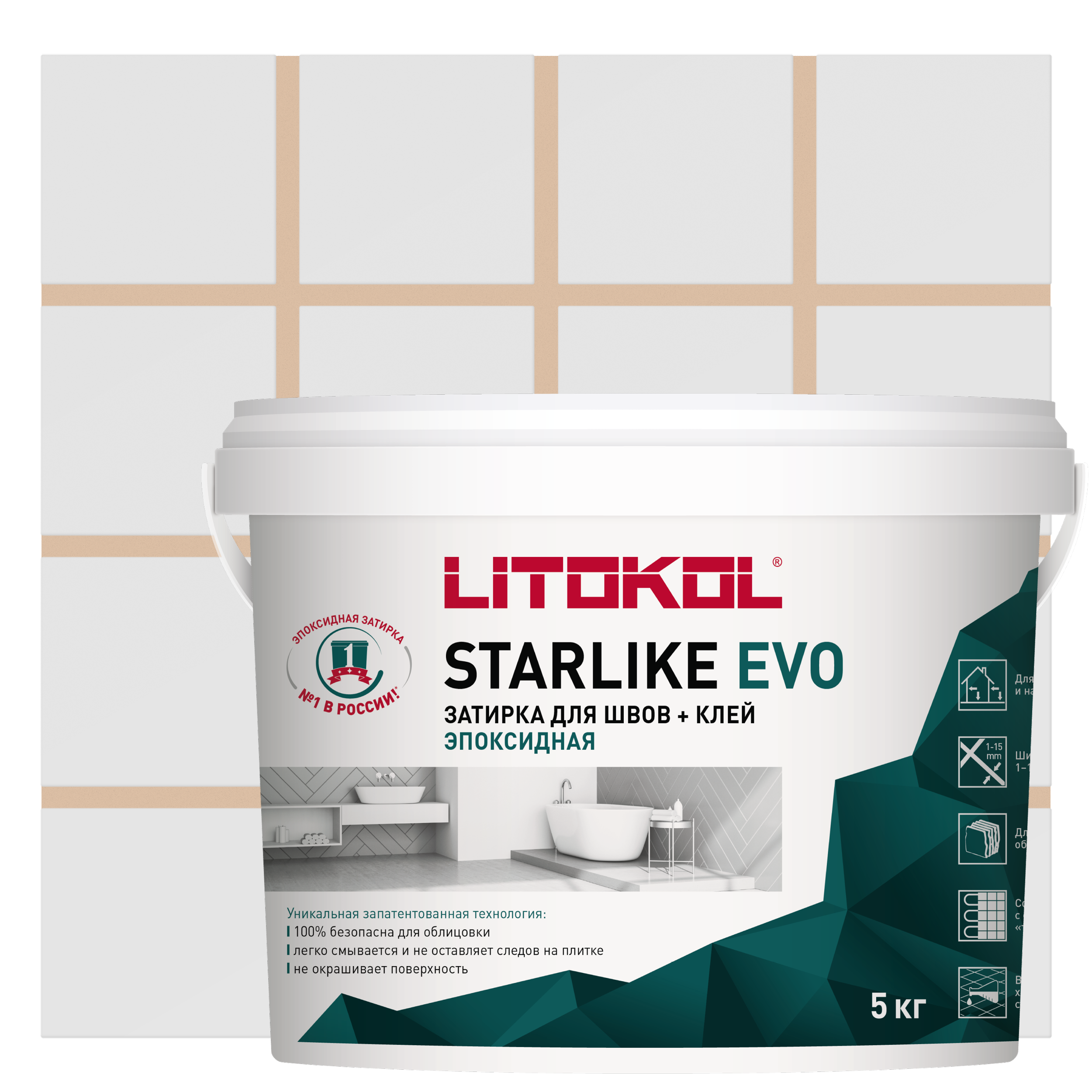 Изображение товара Затирка Litokol L0485230004 Starlike Evo S.205 Travertino 5.30кг