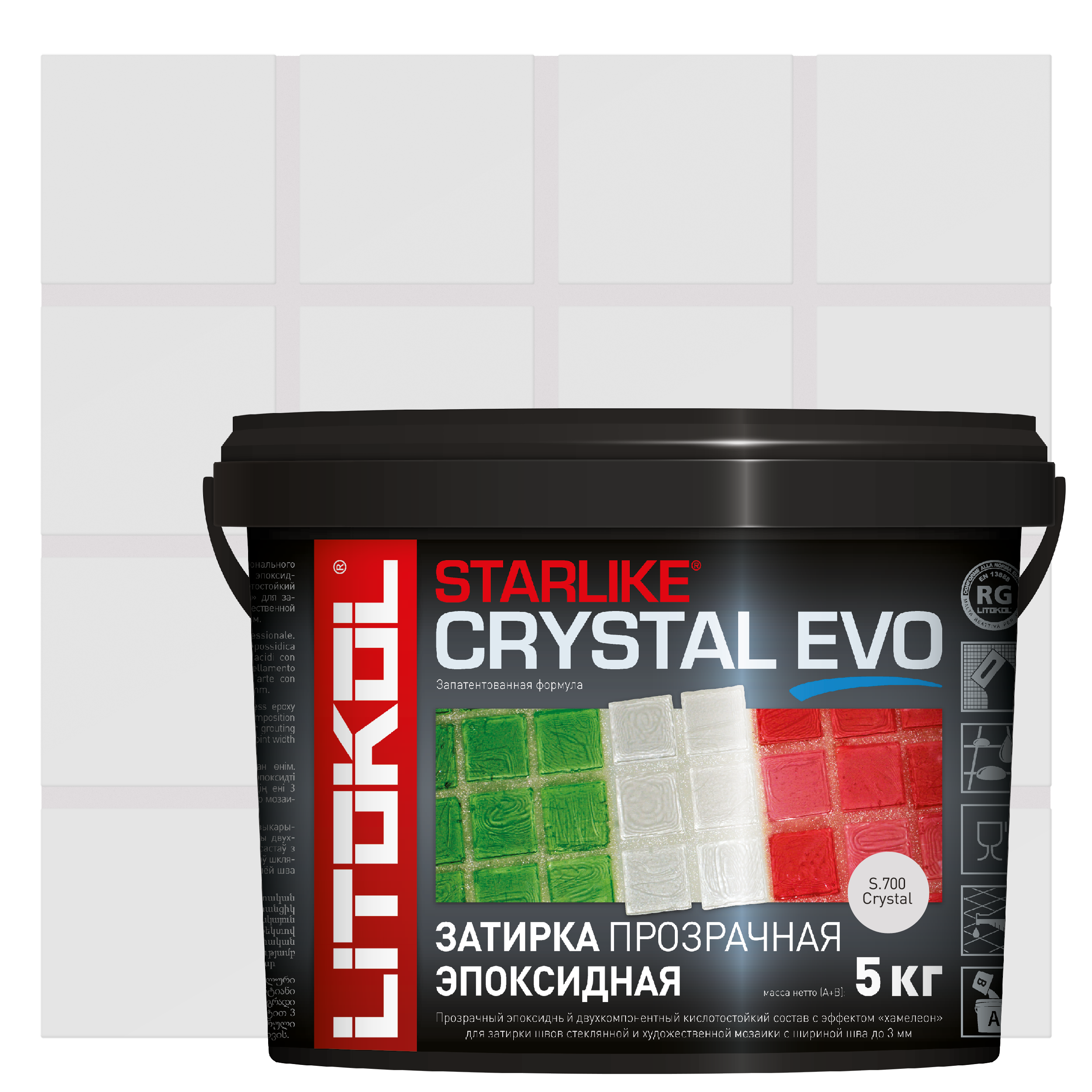 Изображение товара Затирка Litokol L0485460004 Starlike Evo S.700 Crystal 5.30кг