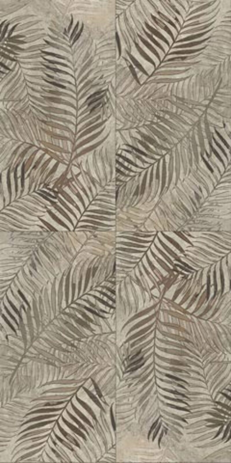 Изображение товара Плитка Dado ceramica Wallpapers Bronze Fern 60x120см 1.44 м² цвет серый коричневый