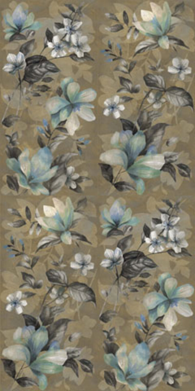Изображение товара Плитка Dado ceramica Wallpapers FIORE Oro 60x120см 1.44 м² цвет золотисто-оливковый