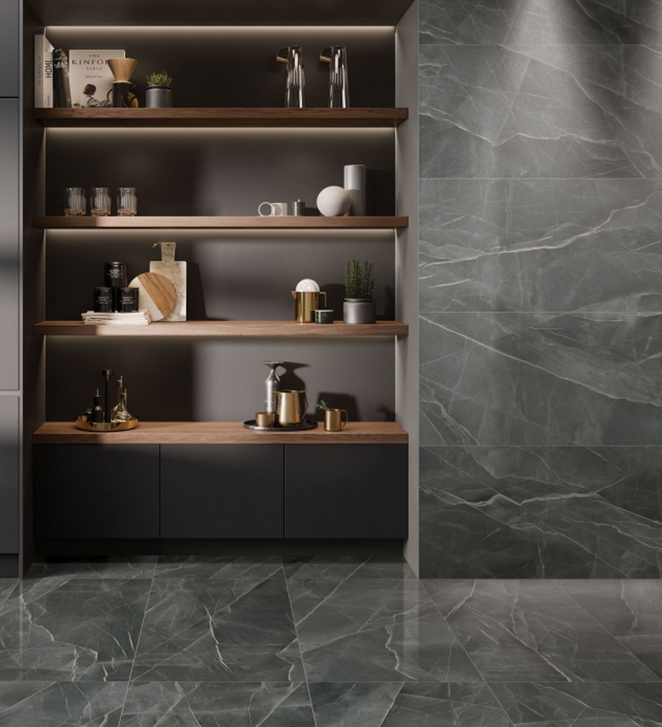 Изображение товара Керамогранит Vitra Citymarble 60x120 см черный для внутренней и наружной отделки