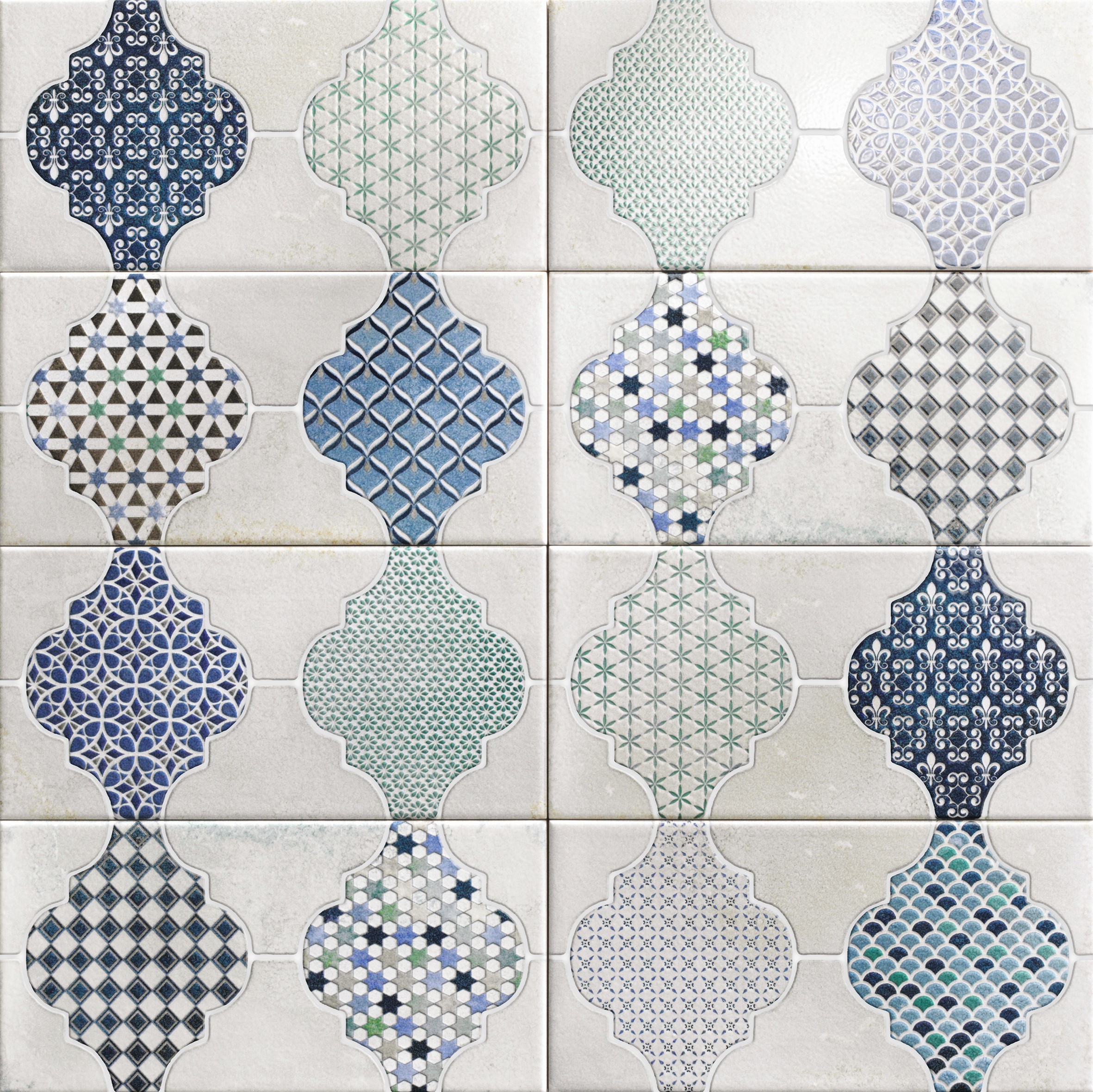 Изображение товара Керамическая плитка Mainzu Riviera Cassis 15x30см 1 м² цвет разноцветный