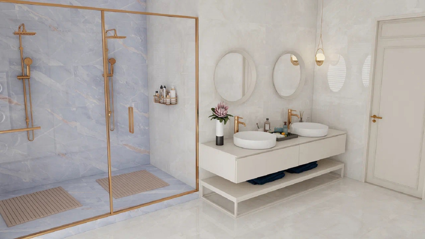 Изображение товара Керамогранит Bluezone Liverpool RP-185658 60x120см 1.44 м² цвет голубой