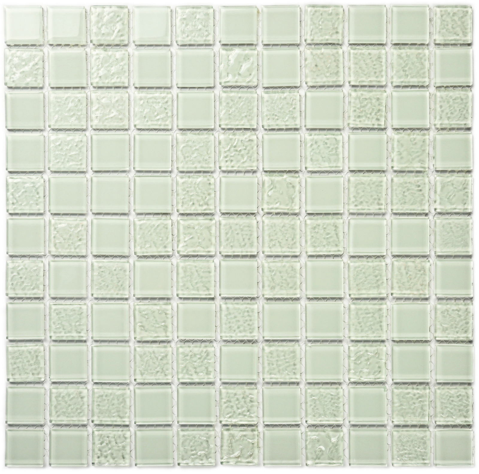 Изображение товара Мозаика Агат White Rose 3.5 стекло 30x30см цвет белый