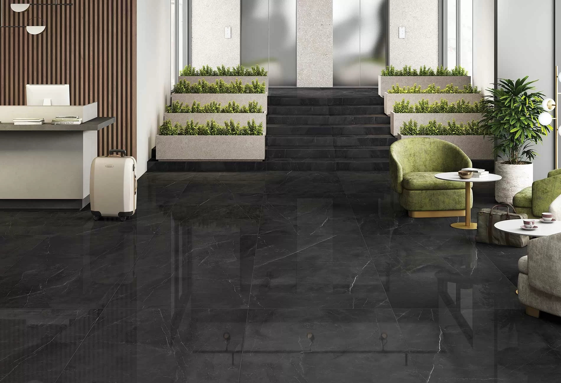 Изображение товара Керамогранит Duna Armani Nero RP-160292 60x60см 1.44 м² цвет черный, цена за упаковку