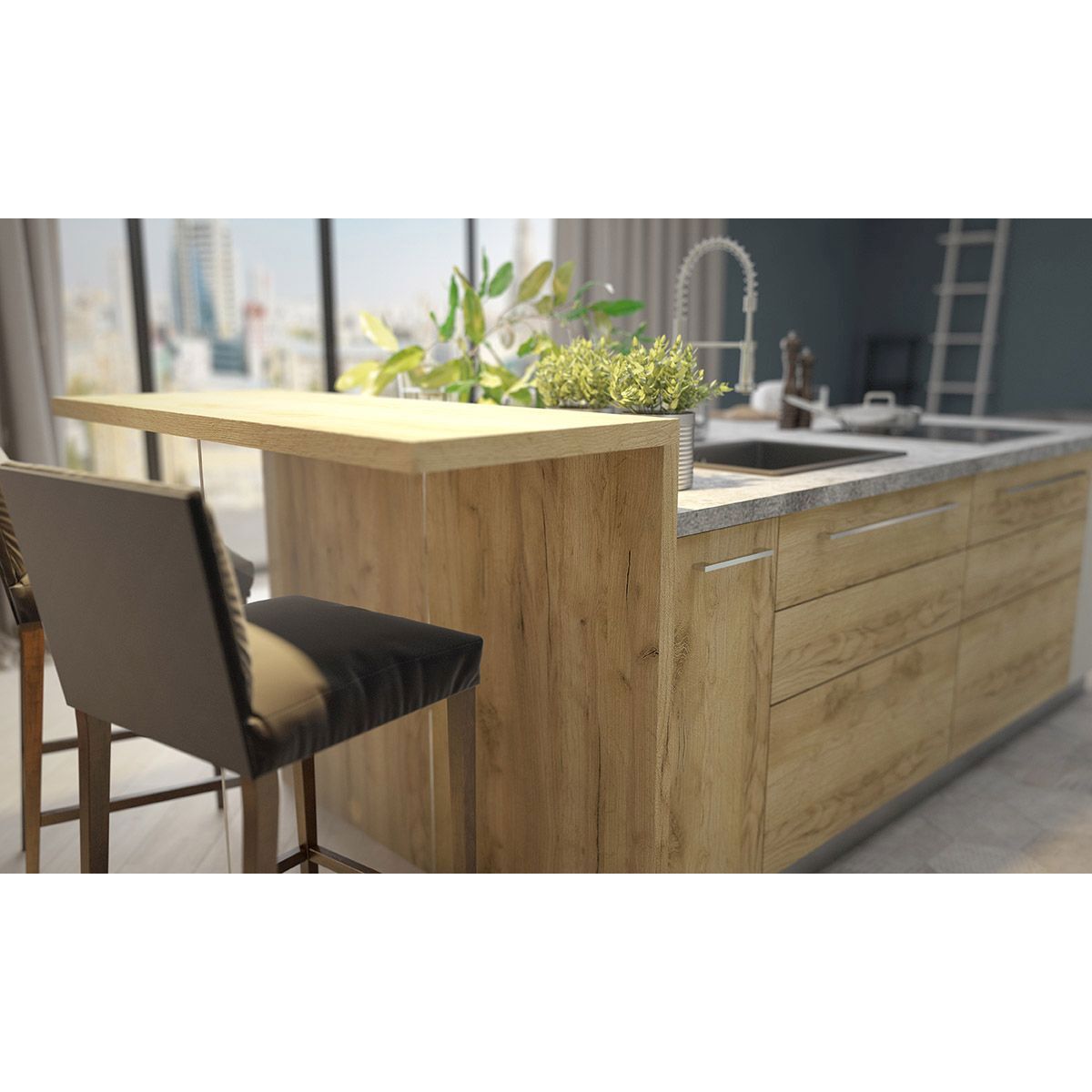 Изображение товара Керамогранит Idalgo home Граните Этно Вуд 1200x195 см структурированный