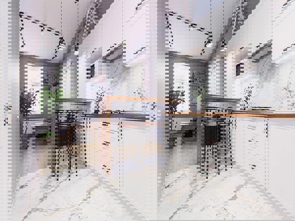 Изображение товара Керамогранит Граните Паллисандро 120x60 см белый имитация мрамора глазурованный