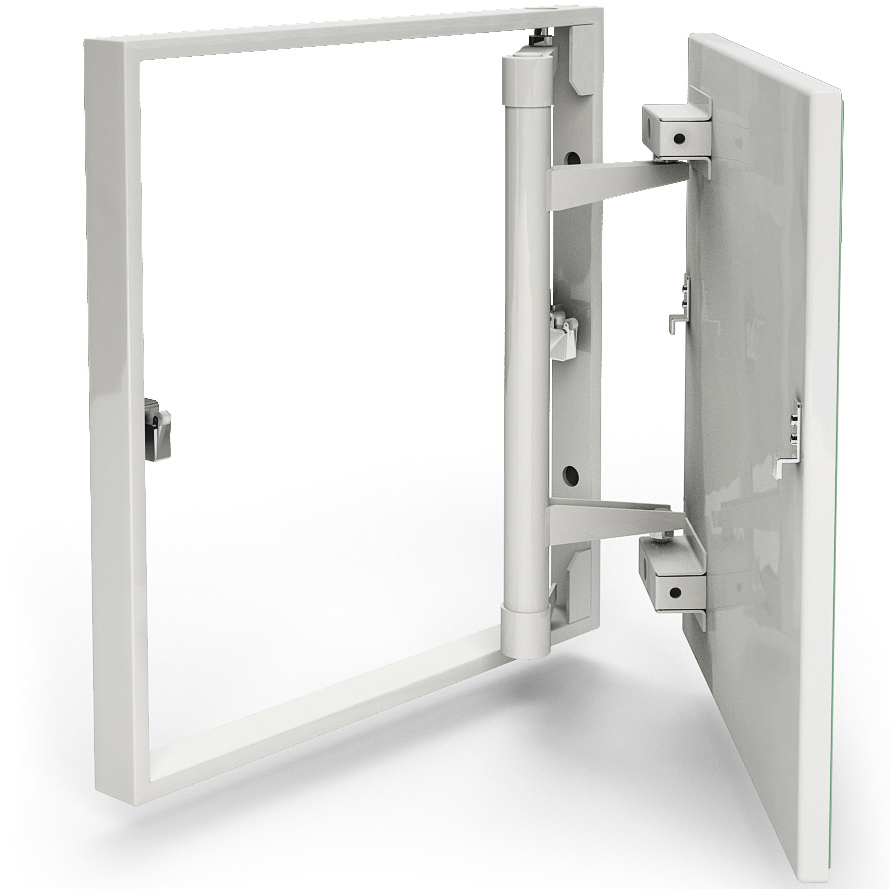 Изображение товара Люк ревизионный Хаммер Стил 50/50 сталь алюминий цвет серый 50x50см