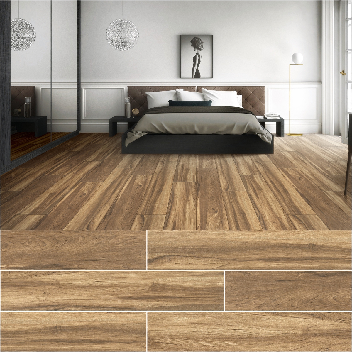 Изображение товара Керамогранит Агат ZC1223082 rect. matt 20*120 20x120см 1.2 м² цвет коричневый