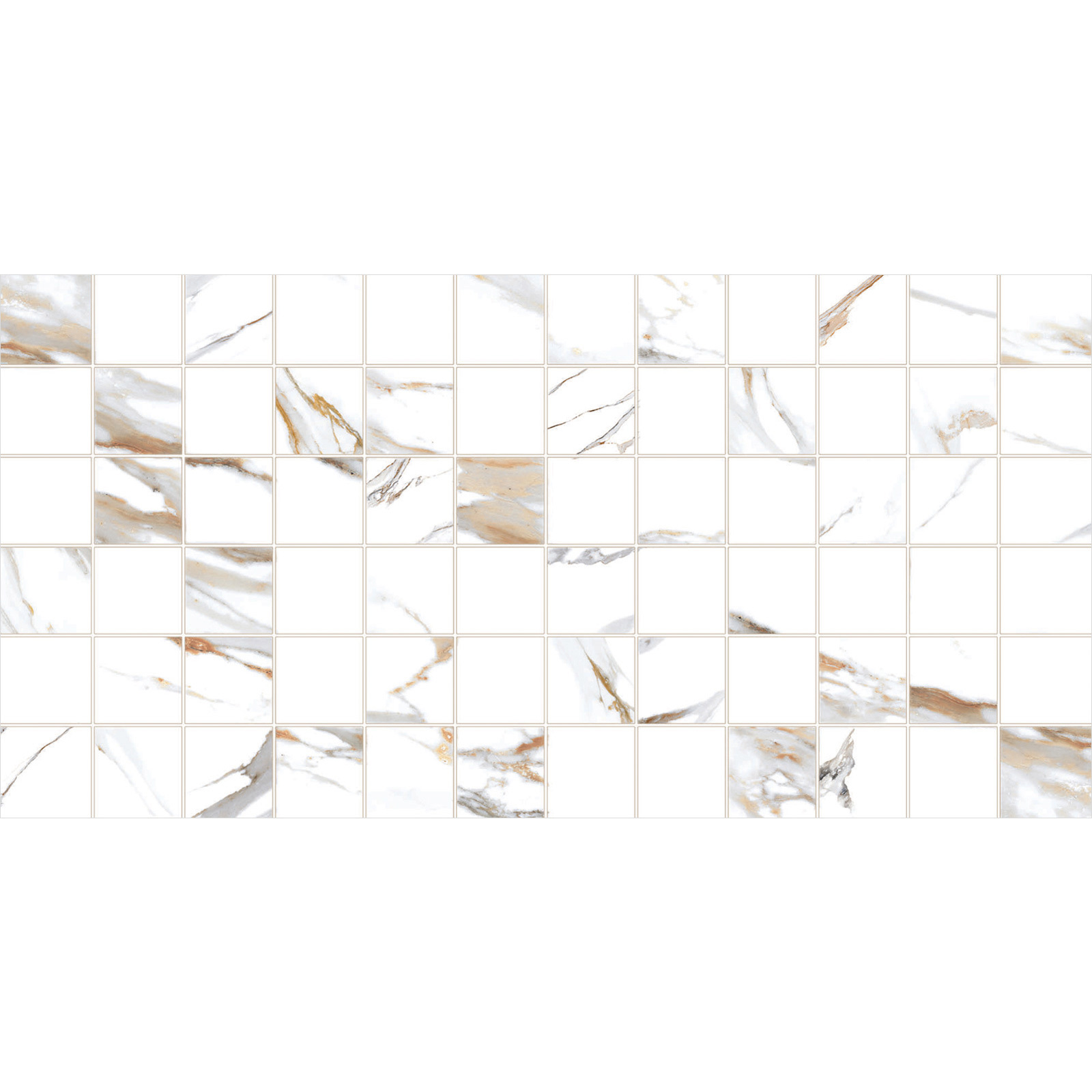 Изображение товара Настенная керамическая плитка Alma ceramica Dakota 24.9x50 см бежево-белая