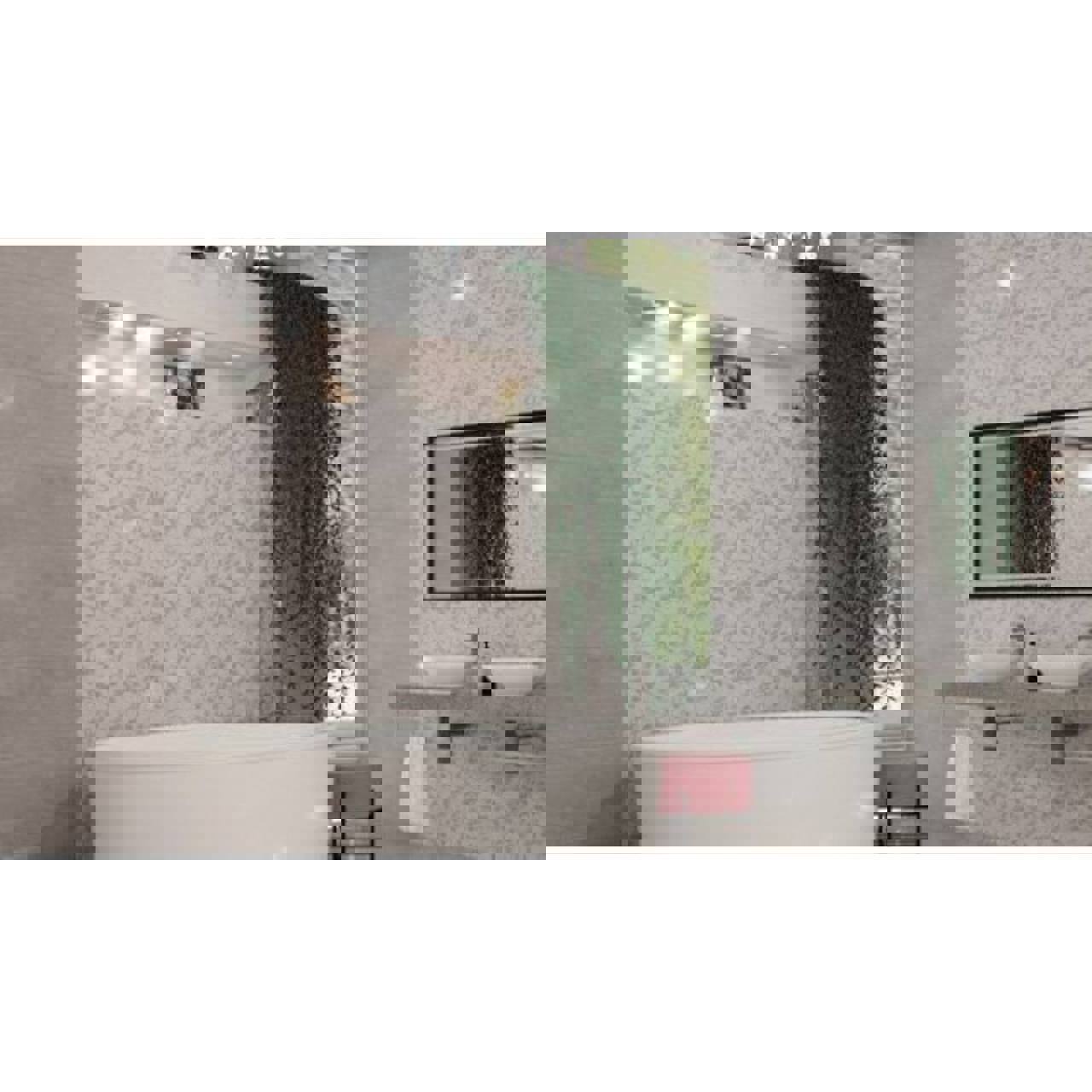 Изображение товара Настенная керамическая плитка Нефрит-керамика Шерон 30x60см серый серебристый