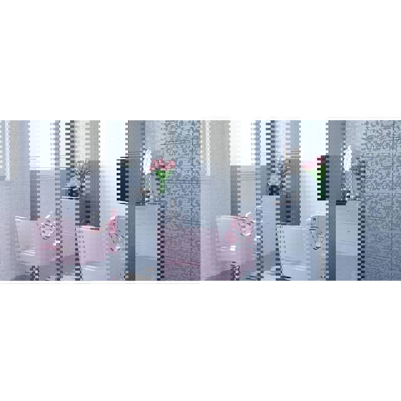 Изображение товара Настенная плитка Нефрит-Керамика Эрмида 25x40 см серый