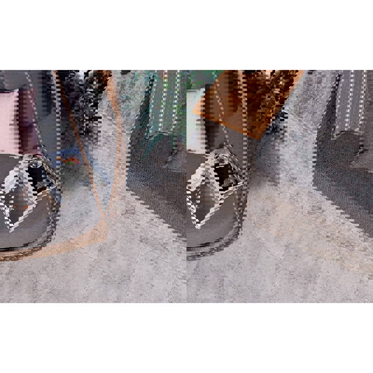 Изображение товара Керамогранит Керамин Вермонт 29.8x29.8 см серый светлый пол и стены