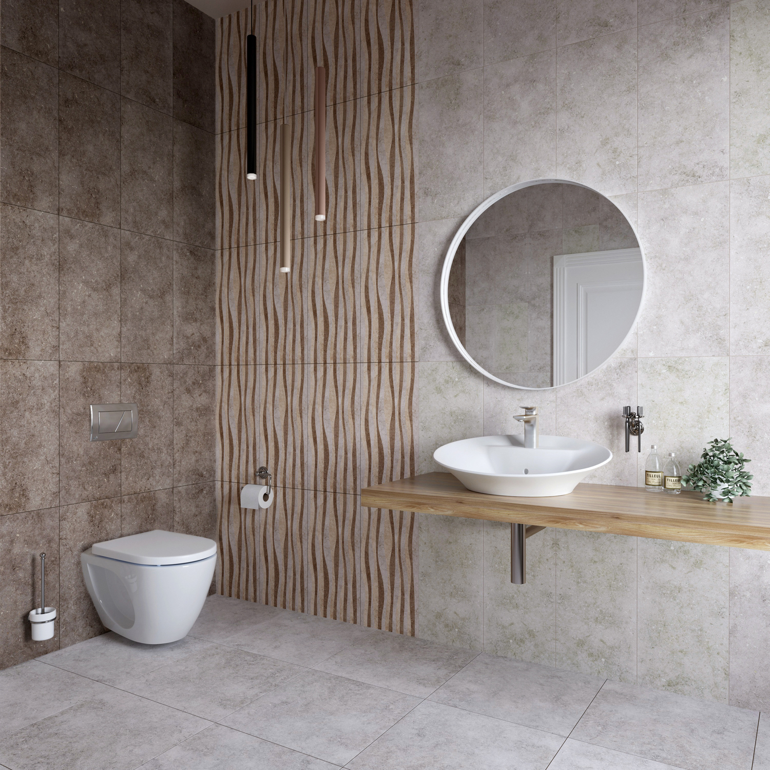 Изображение товара Плитка Керамин Болонья 1 30x60 30x60см 1.98 м² цвет серый