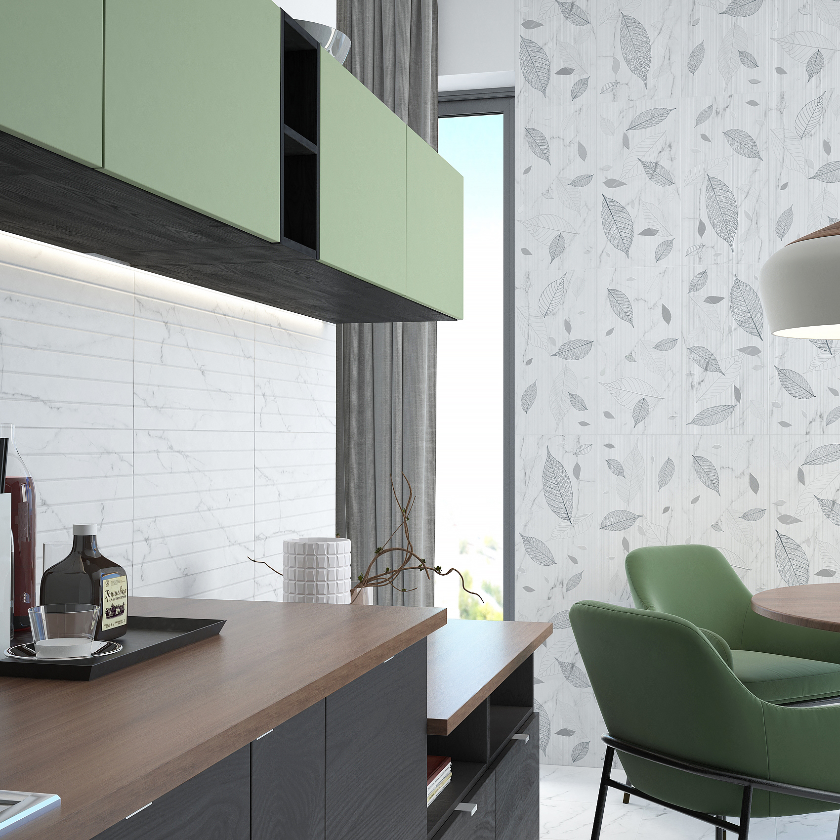 Изображение товара Керамогранит Керамин Хокку 7Д 30x60 см белый для стен и фасадов