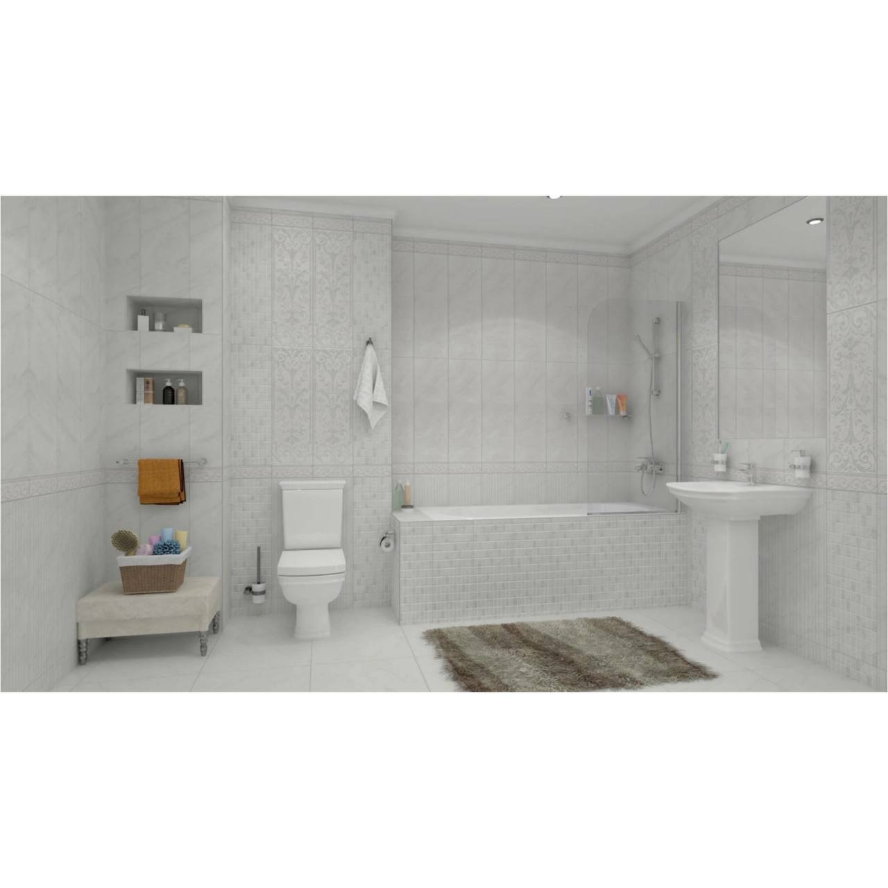 Изображение товара Керамогранит Kerama Marazzi SG453520R 50.2x50.2см белый мрамор 1.76 м²