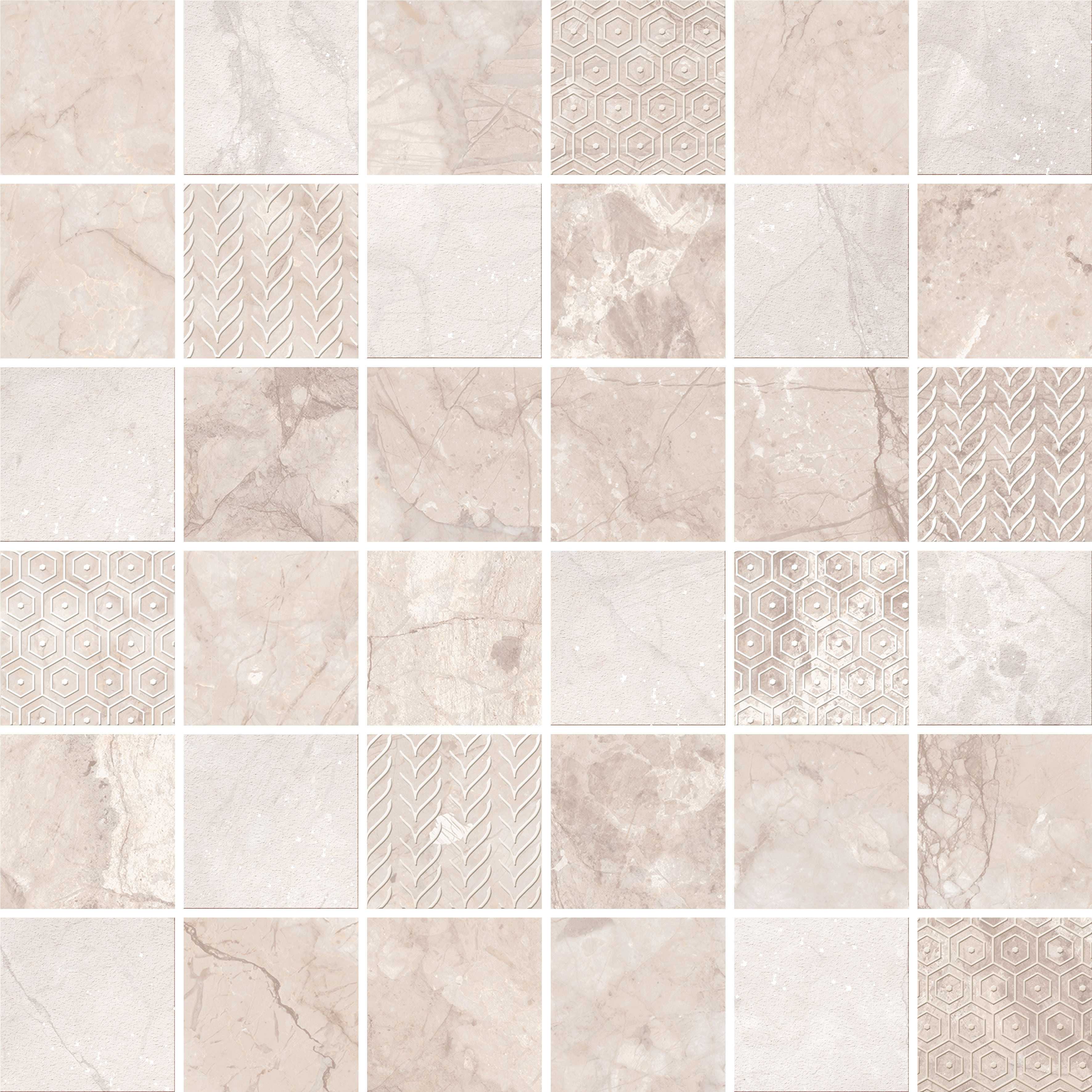 Изображение товара Мозаика Kerlife Parma Avorio Mosaic 30x30см цвет бежевый