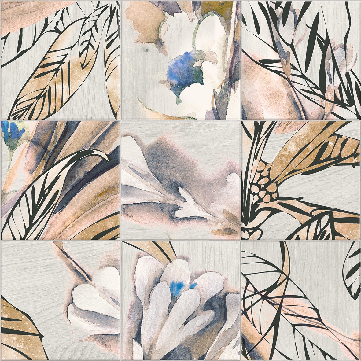 Изображение товара Керамогранит Mainzu Decor Autumn Leaves 20x20 см 1 м² разноцветный Испания