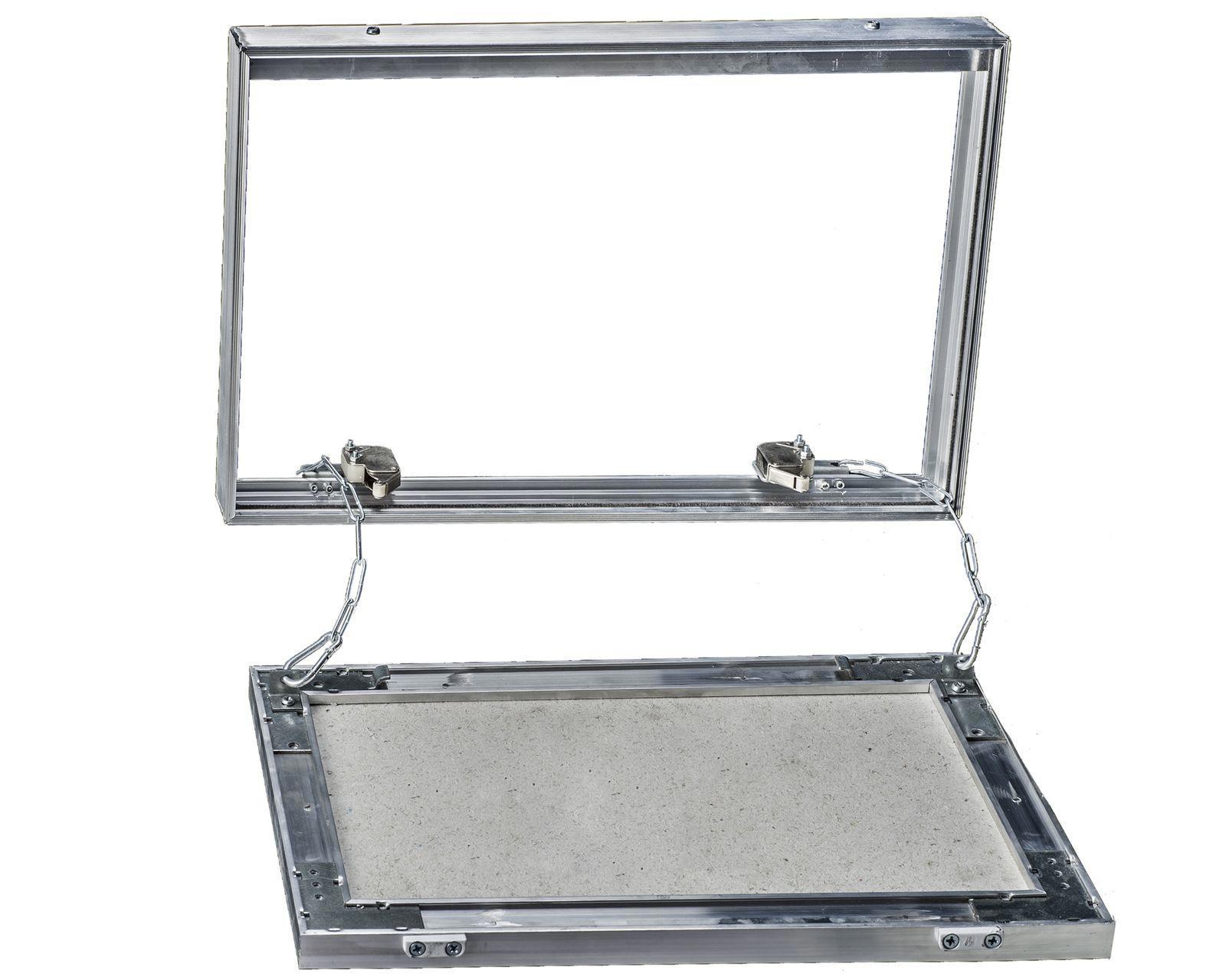 Изображение товара Люк ревизионный скрытый нажимной Эвент ГК ЛКЦ 30x30 алюминий стеновой