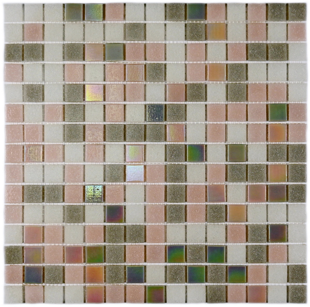 Изображение товара Мозаика Bonaparte Вива Pale 4x20x20 стекло разноцветная для внутренней и наружной облицовки