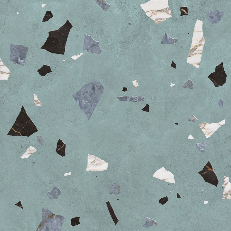 Изображение товара Керамогранит Керамин Войд 60x60 см зеленый бетон с эффектом