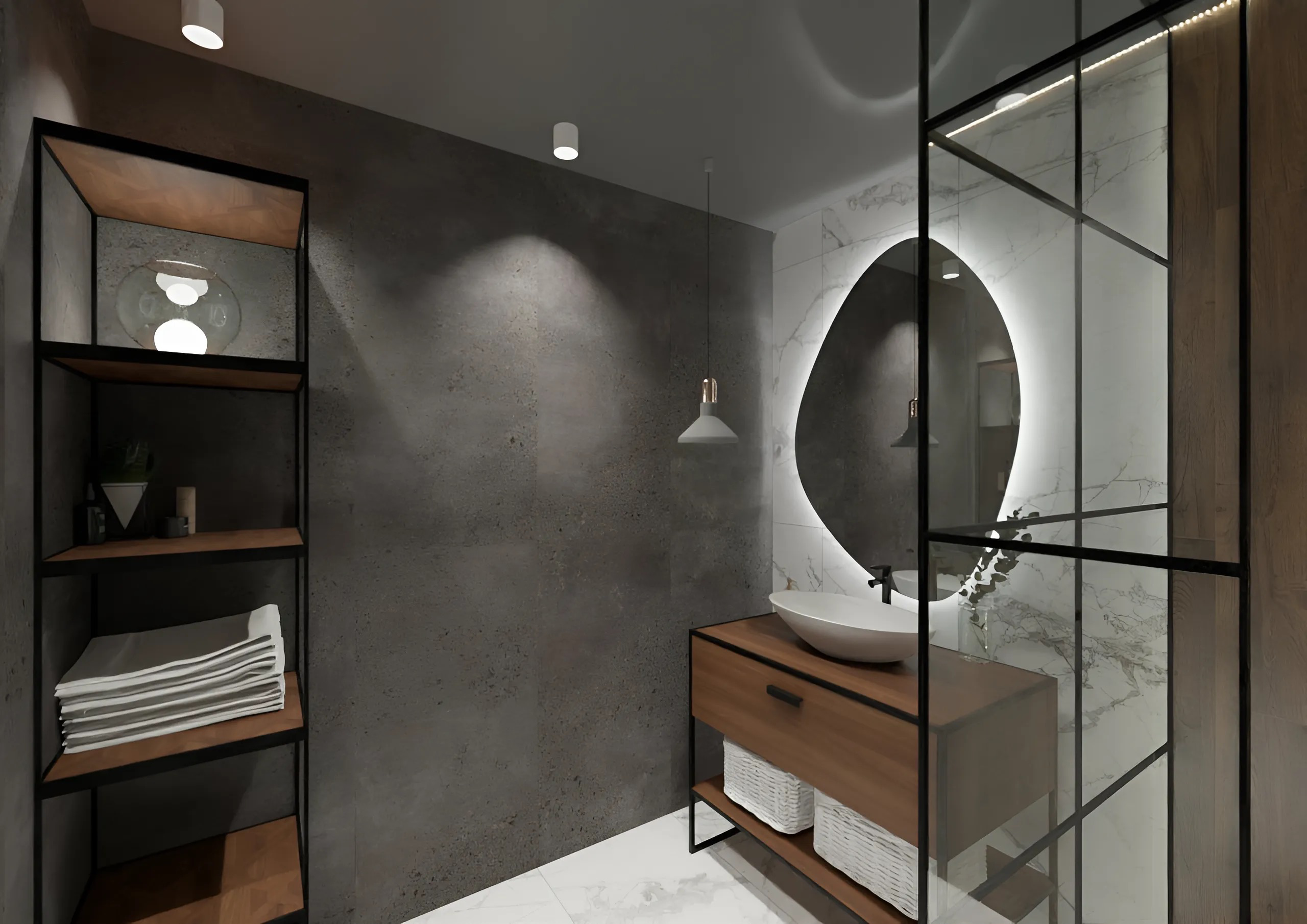 Изображение товара Керамогранит Idalgo ID9094b102MR 60x120см 2.16 м² цвет темно-серый