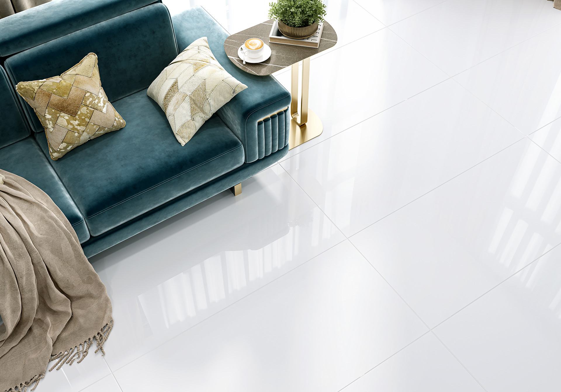 Изображение товара Керамогранит Lcm Domines Super White 60x120 см, белый, полированный
