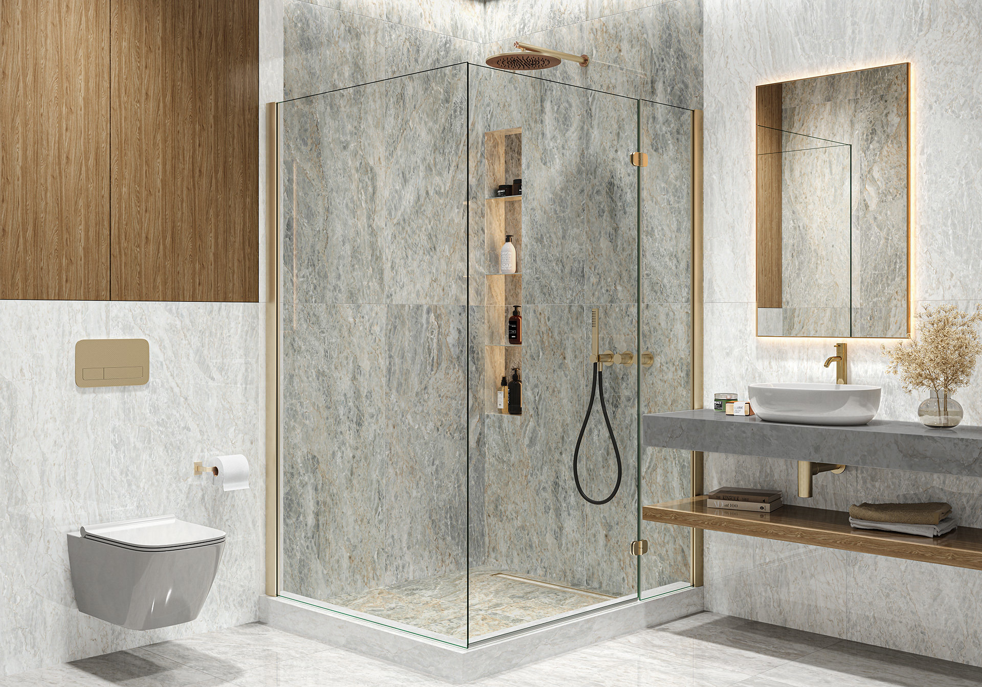 Изображение товара Керамогранит Lcm Sirius gold 60120SIR55P 60x120 см коричневый