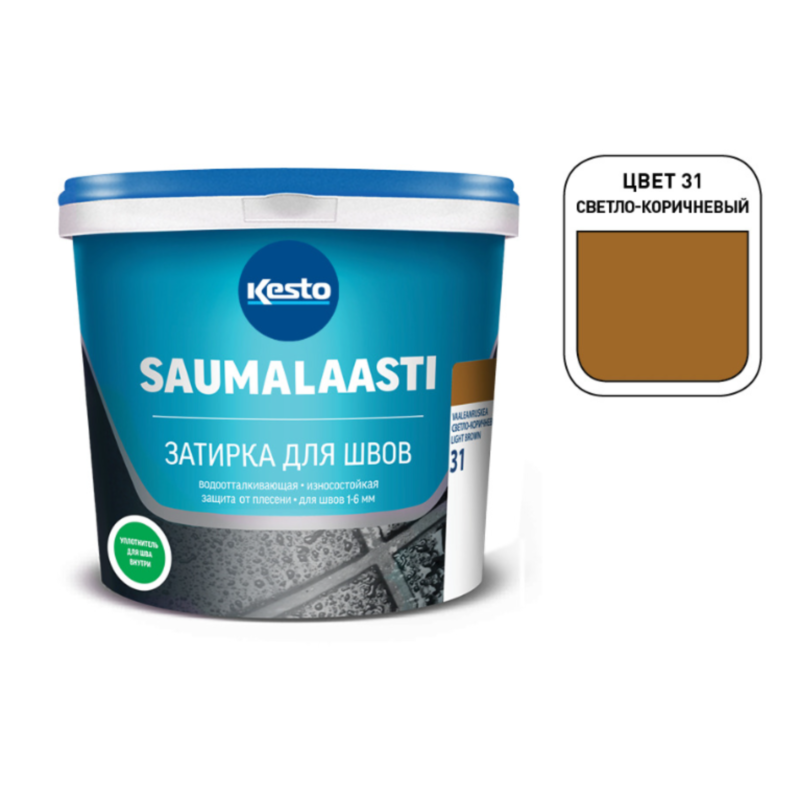Изображение товара Затирка Kesto Saumalaasti 31 KeS31 10 кг цвет коричневый