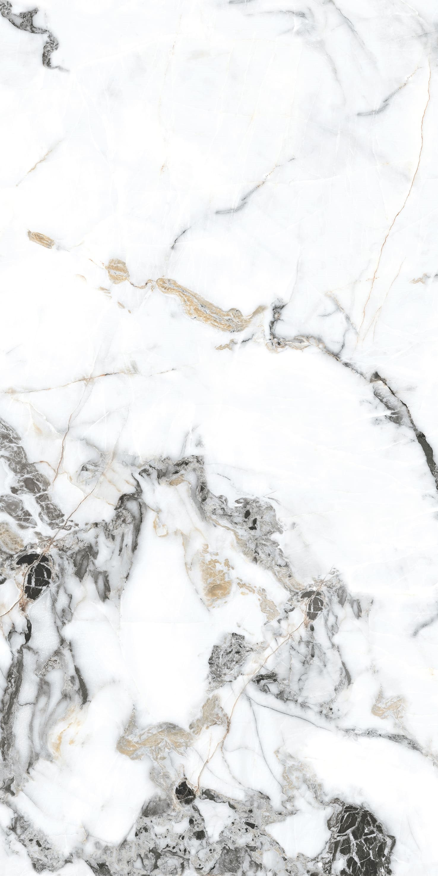 Изображение товара Керамическая плитка BASCONI HOME 60x120 см белая глянцевая эффект мрамора