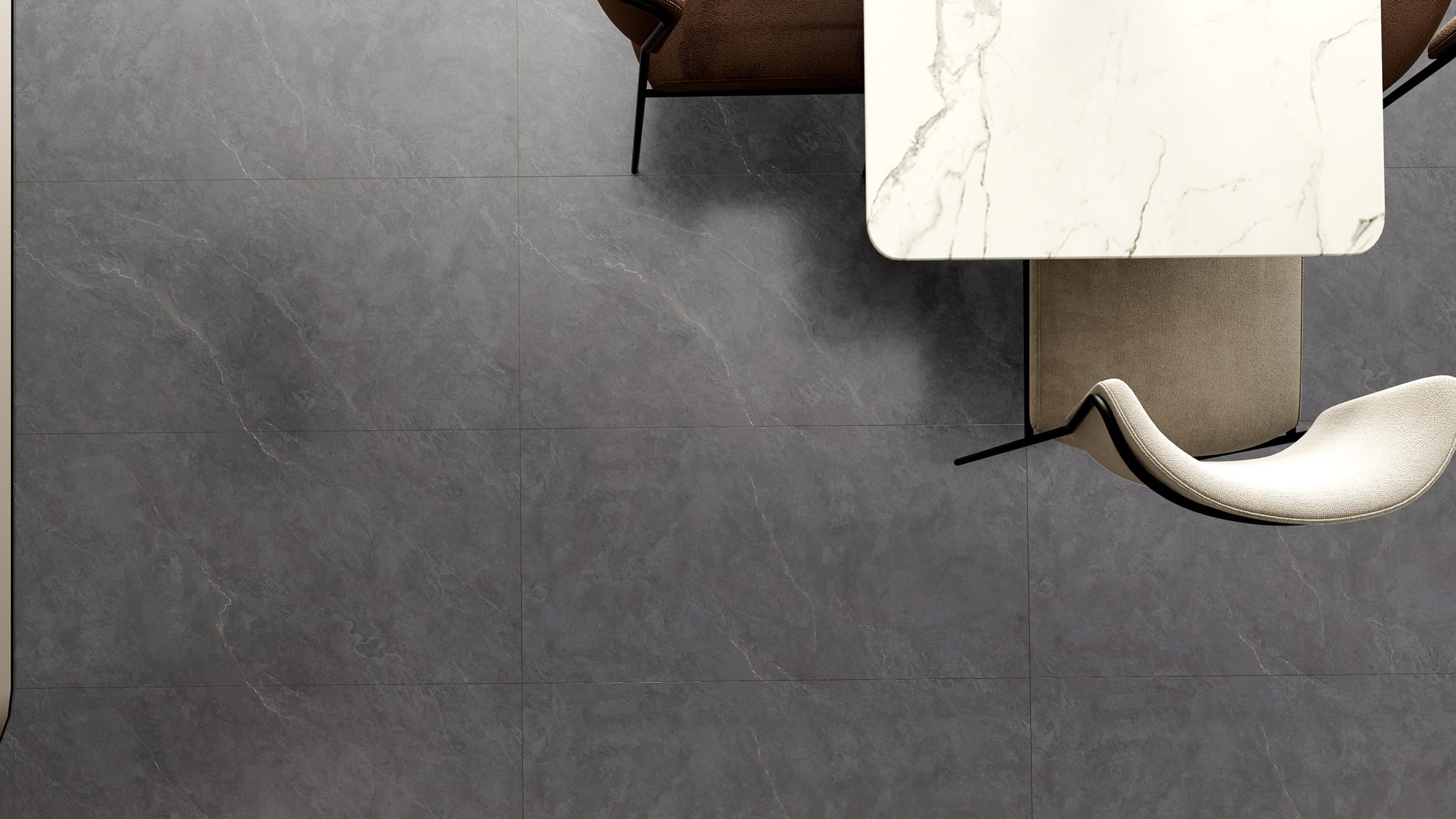 Изображение товара Керамогранит BASCONI HOME Cateye Dark Grey 600x1200x10 для пола и стен