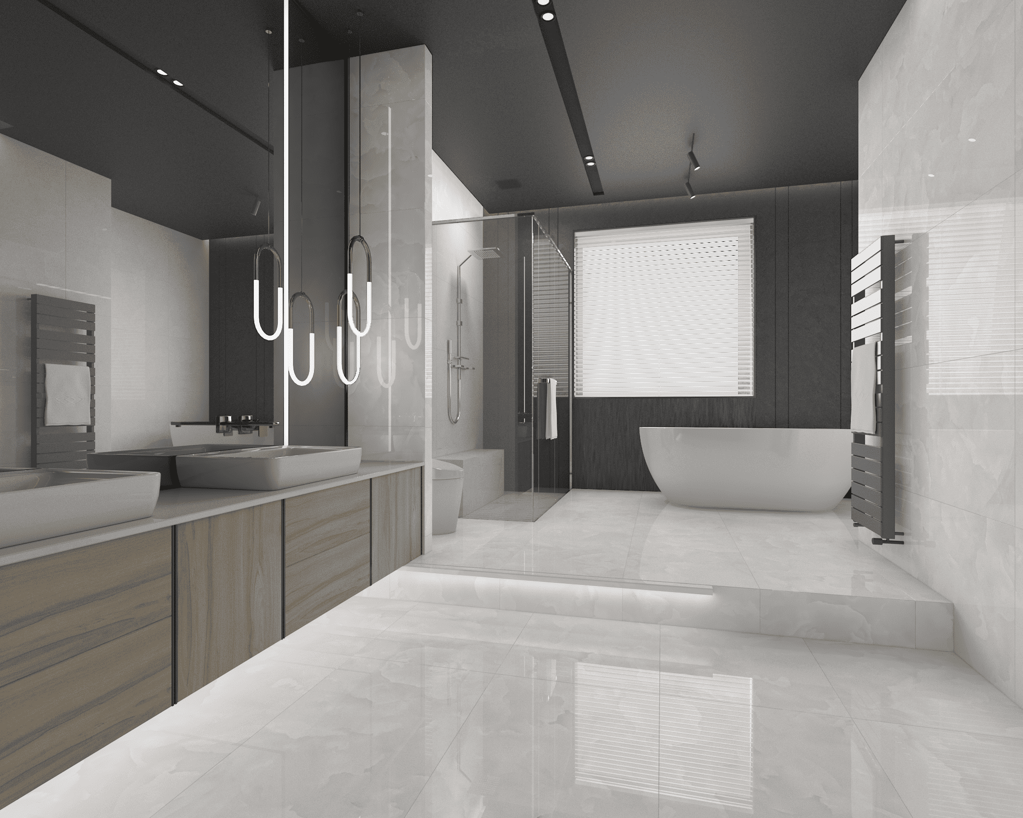 Изображение товара Керамогранит Kerald Calina White glossy 60x120см 1.44 м² цвет белый