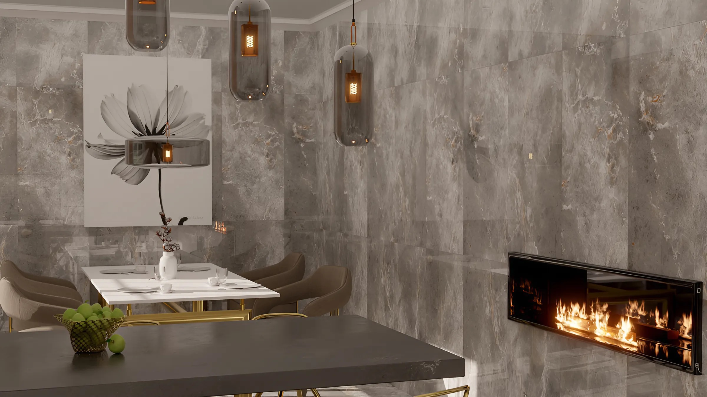 Изображение товара Керамогранит Absolut Gres Gia AB 60x120 см серо-серый полированный для стен и пола