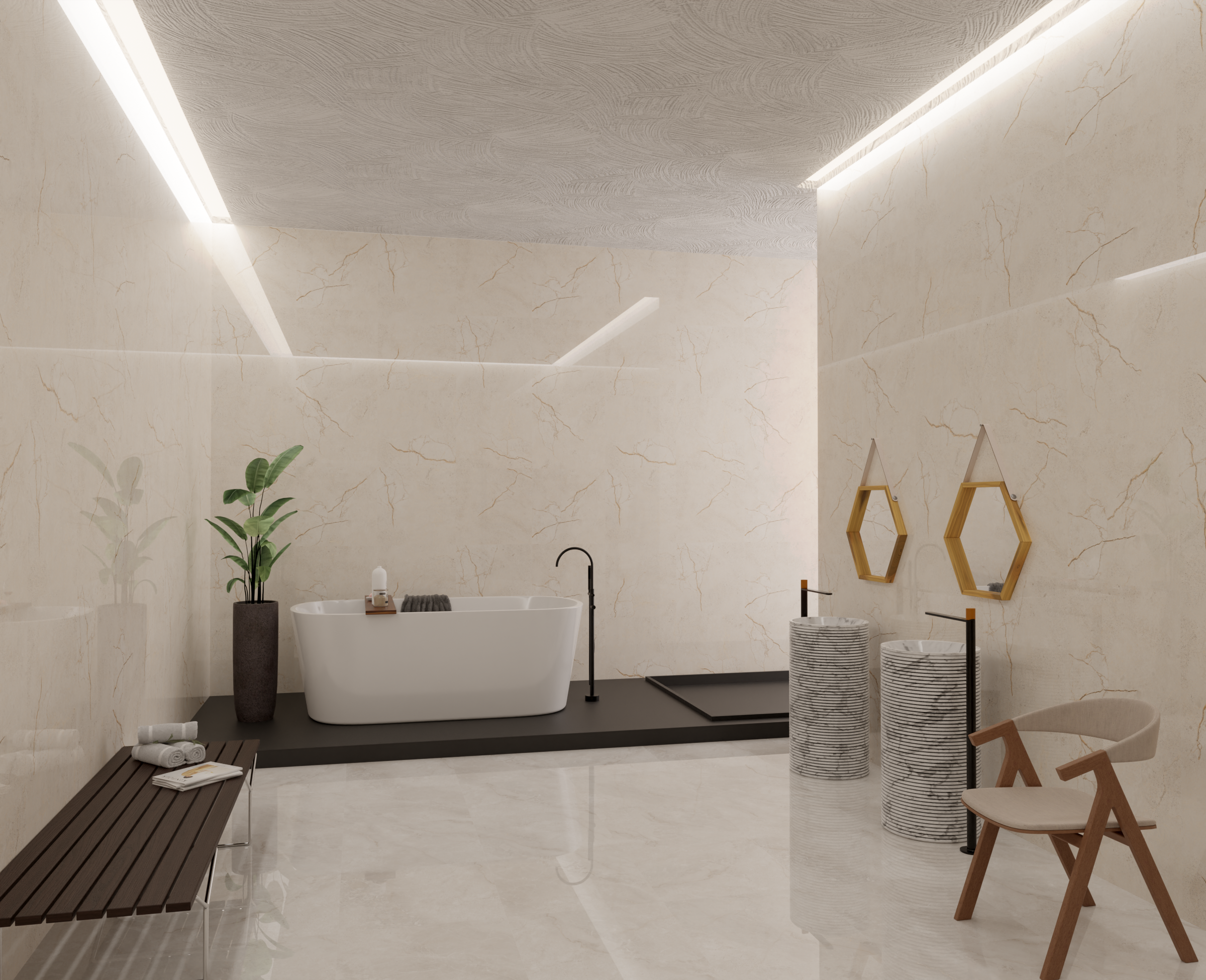 Изображение товара Керамогранит ABSOLUT GRES Canoli AB 1167G 60x120 см, серо-бежевый