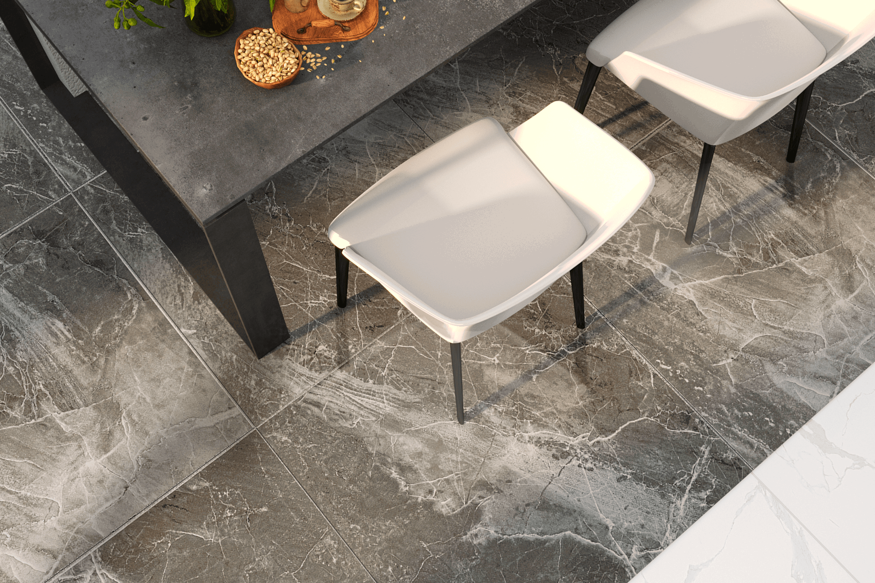 Изображение товара Керамогранит в стиле бетон 80x80см серый для внутренней и наружной облицовки