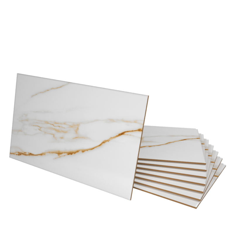 Изображение товара Керамическая настенная плитка 30x50 см Marmaris светлый фон оникс с мёдом