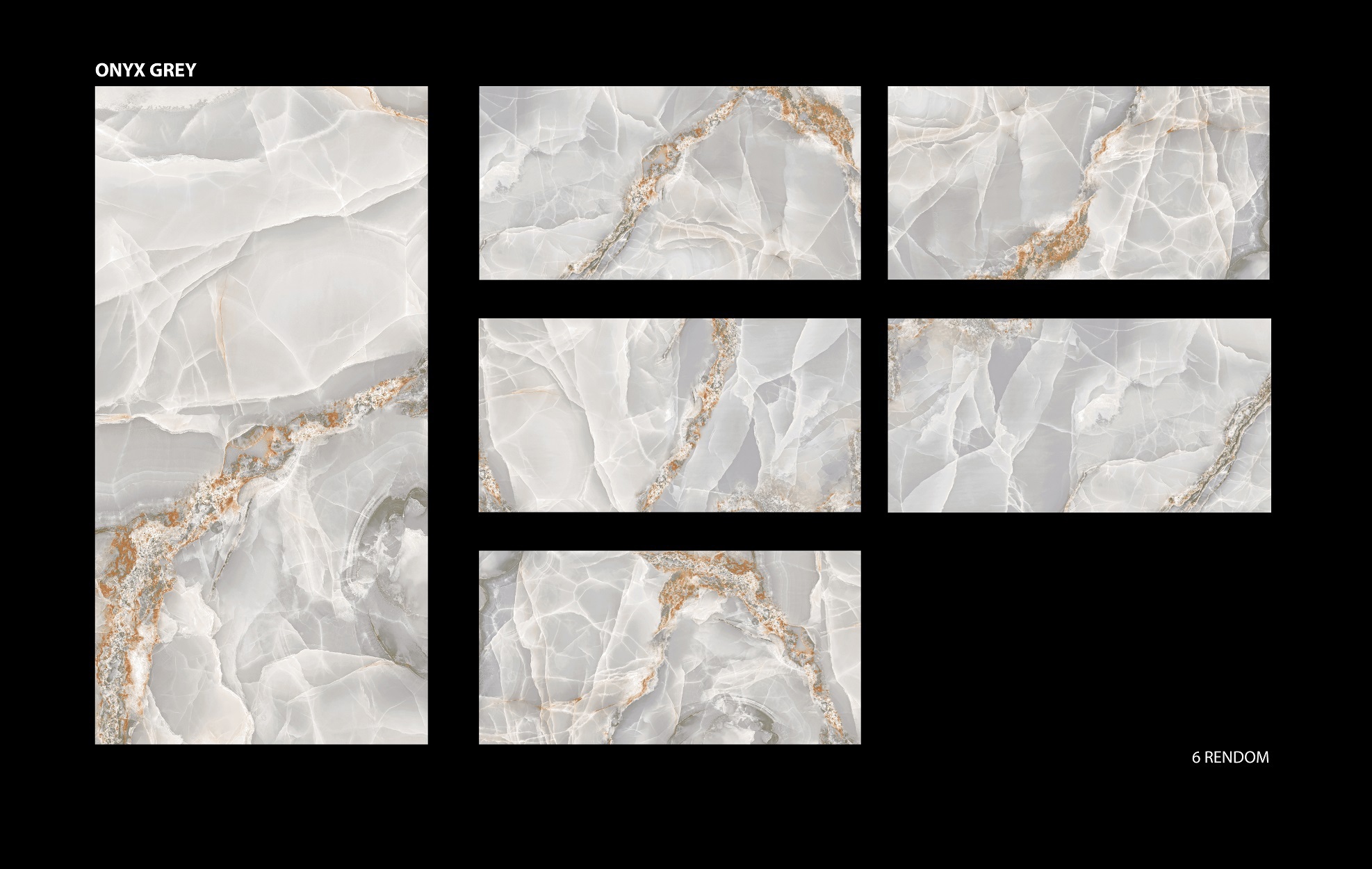 Изображение товара Керамогранит A-ceramica Onyx 17207 60x120 см светло-серый