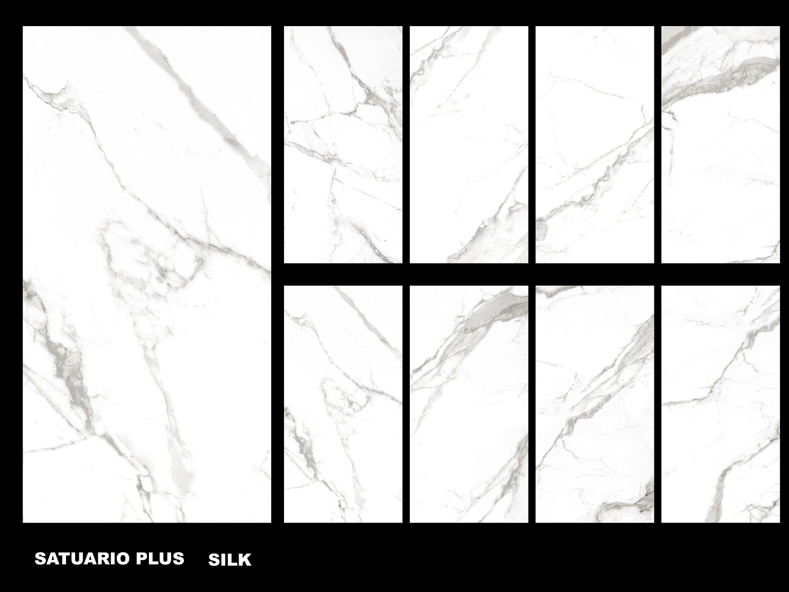 Изображение товара Керамогранит A-ceramica Statuario 17226 60x120см 2.16 м² цвет бело-серый