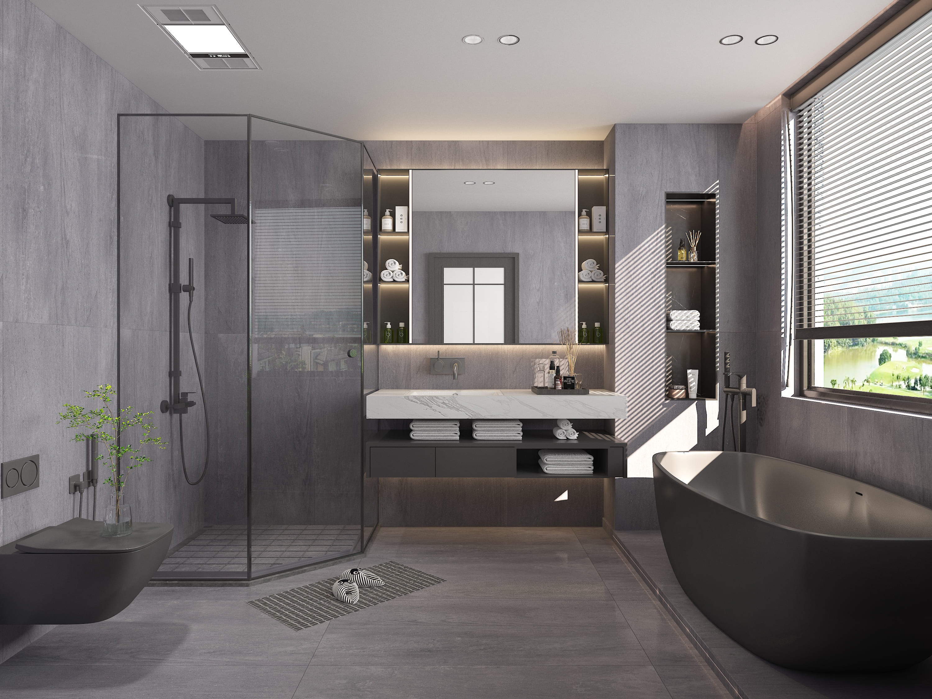 Изображение товара Керамогранит BASCONI HOME Blue Stone 60x120 см серый с эффектом дерева